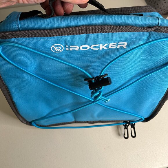 iRocker Swag Bag Insulated Cooler Tote Blue Zip Closure - Picture 8 of 9